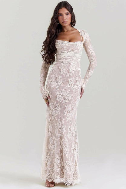 LUNA™ | Vestido de encaje con escote corazón