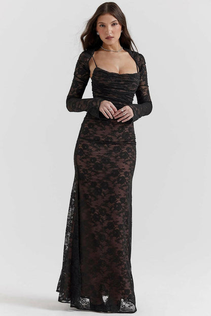 LUNA™ | Vestido de encaje con escote corazón