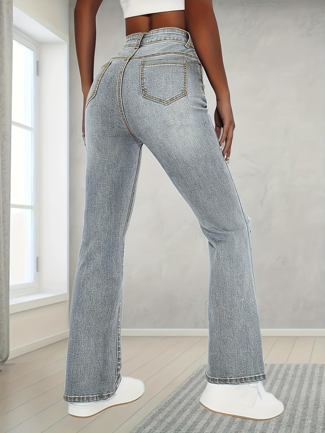 JOSEFINA™ | Pantalón vaquero recto de tiro alto