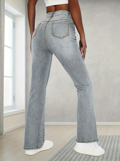 JOSEFINA™ | Pantalón vaquero recto de tiro alto