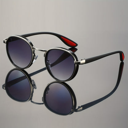 SOL™ | Gafas de sol negras con detalles rojos