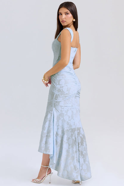 GABRIELA™ | Vestido corsé pastel con fruncido