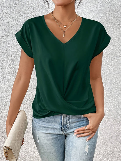 NURIA™ | Camiseta ligera con escote corazón
