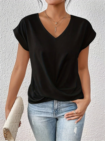 NURIA™ | Camiseta ligera con escote corazón