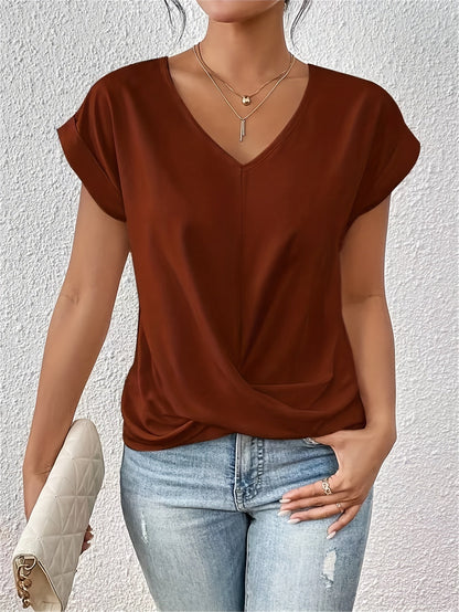 NURIA™ | Camiseta ligera con escote corazón