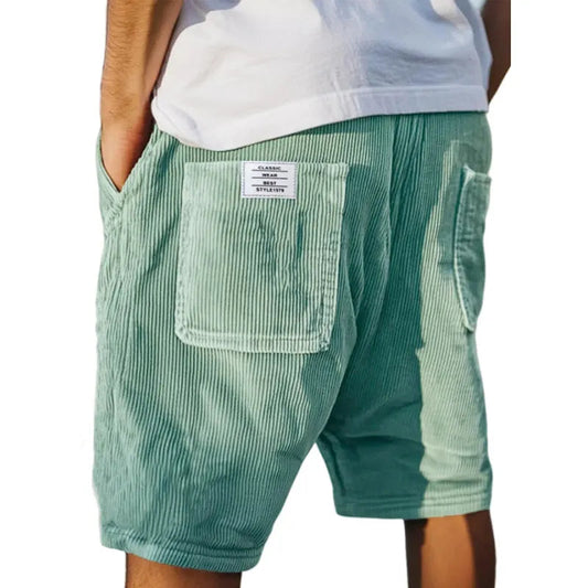 RAFAEL™ | Shorts de terciopelo con bolsillos - Verde