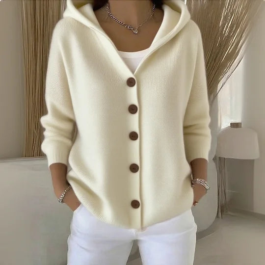 ANTONIA™ | Cárdigan de algodón con capucha