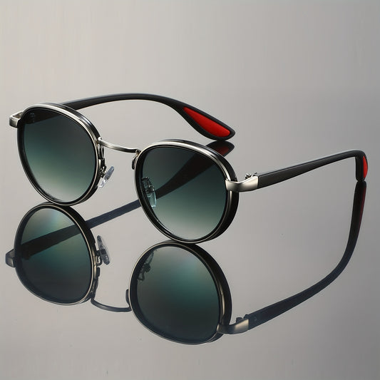 SOL™ | Gafas de sol negras con detalles rojos