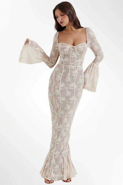 LUNA™ | Vestido de encaje con escote corazón