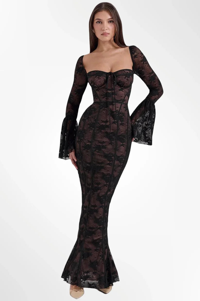 LUNA™ | Vestido de encaje con escote corazón