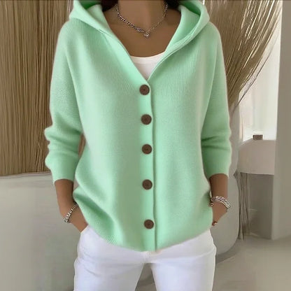 ANTONIA™ | Cárdigan de algodón con capucha