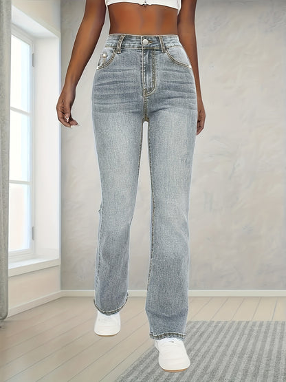 JOSEFINA™ | Pantalón vaquero recto de tiro alto