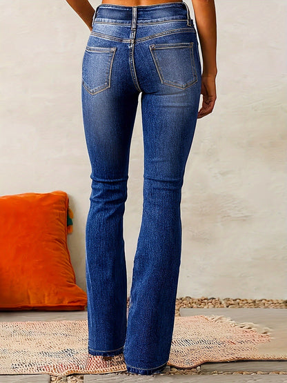 VIVIANA™ | Jeans acampanados de tiro alto stretch
