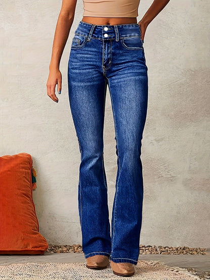 VIVIANA™ | Jeans acampanados de tiro alto stretch