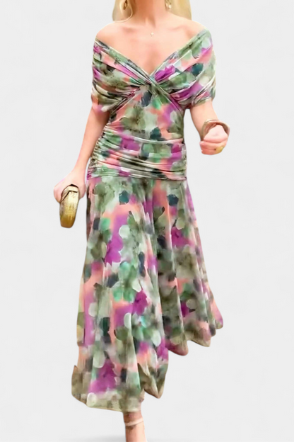 ROSARIO™ | Vestido largo con estampado floral