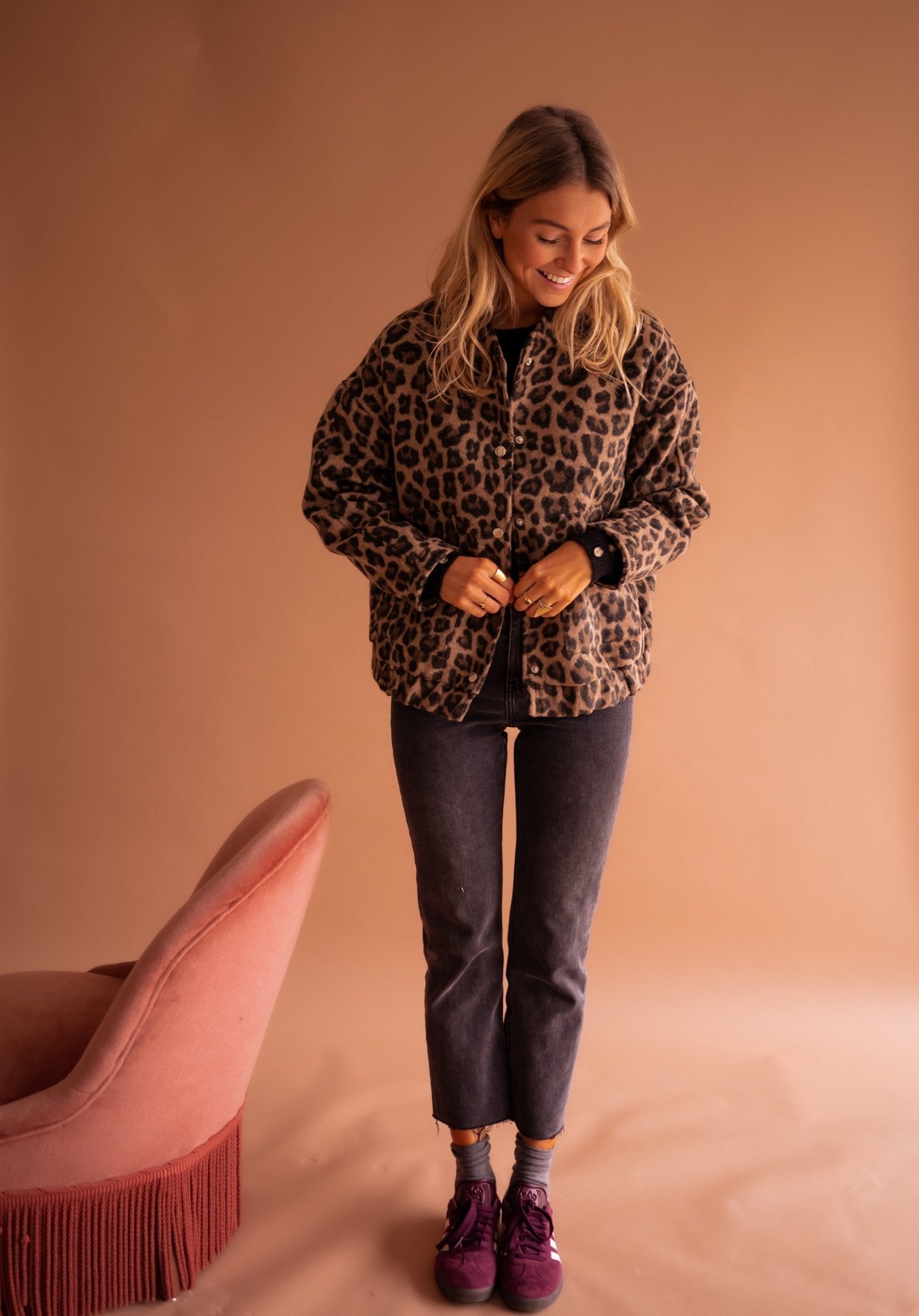 ESTRELLA™ | Chaqueta ligera con estampado leopardo