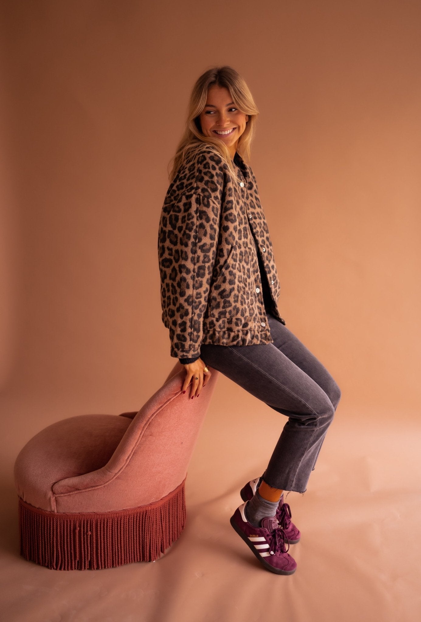 ESTRELLA™ | Chaqueta ligera con estampado leopardo