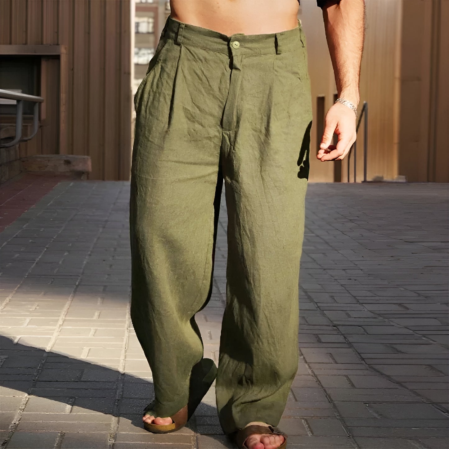 PABLO™ |  Pantalón ancho de lino