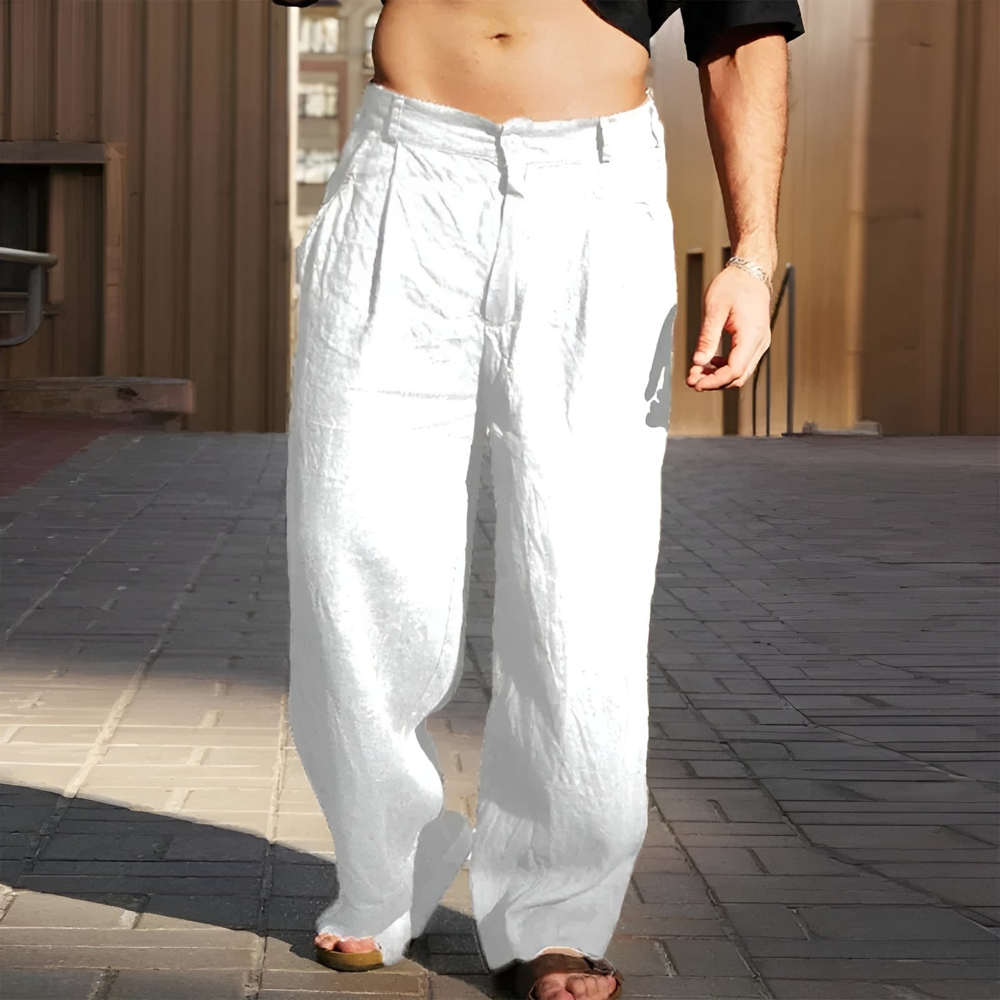 PABLO™ |  Pantalón ancho de lino