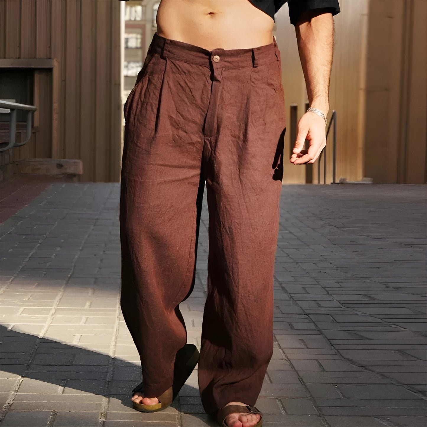 PABLO™ |  Pantalón ancho de lino