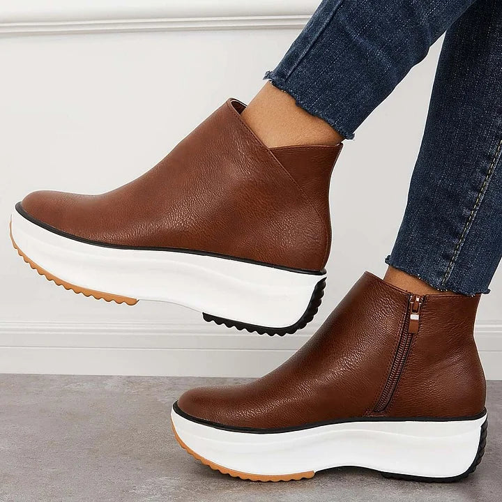 ELVIRA™ | Zapatos ortopédicos de cuero con tacón