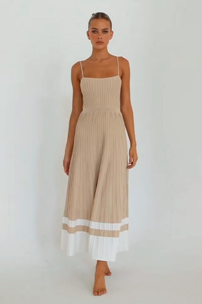 ALICIA™ | Vestido midi ligero con escote halter