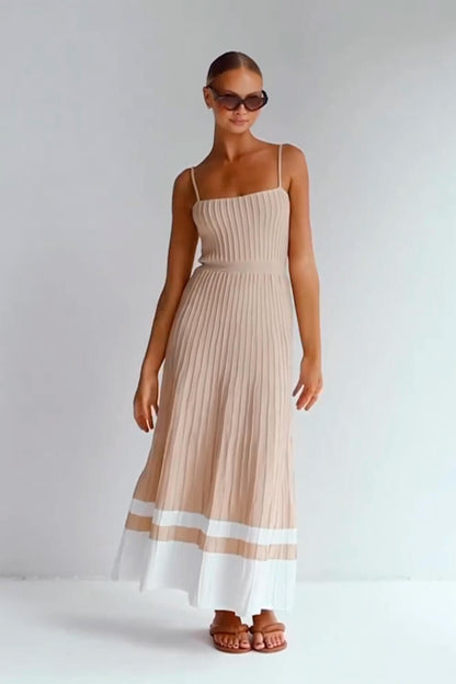 ALICIA™ | Vestido midi ligero con escote halter